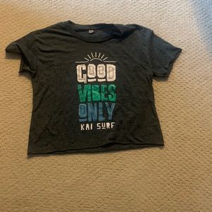 kids kai surf cropped t shirt